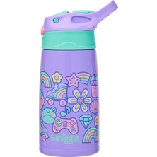 Smiggle Junior Paslanmaz Çelik Matara 400 ml Lila – Flip Kapak