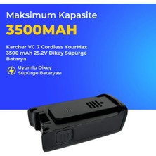 Ümit Maker Karcher Vc 7 Cordless Yourmax 3500 Mah 25.2V Dikey Süpürge Batarya