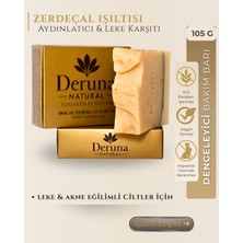 Deruna Natural Zerdeçal Sabunu | Aydınlatıcı & Leke Karşıtı Bakım | Cold Proces 105G