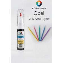 Colorguard Opel 20R Safir Siyahı Rötuş Boyası ve 5'li Rötuş Çubuğu Hassas Uygulama Seti