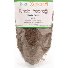 Taze Zencefil Funda Yaprağı