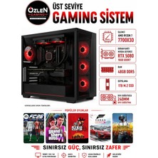 Özlen XXL23 RYZEN 7 7700X3D RTX 5080 16GB 48GB DDR5 RAM 1TB M.2 SSD Üst Seviye Oyuncu Bilgisayarı