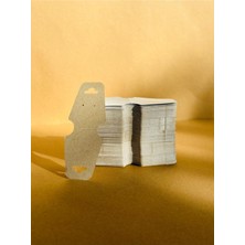Orbak Kağıtçılık 25 Adet Beyaz / Gri Takı Kartı 12.2×5x3 cm – Küpe Kolye Bileklik Sunum Kartı | Takı Sergi Kartı