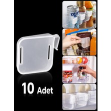 3b Trend 10 Adet Çok Amaçlı Buzdolabı Raf Ayırıcı Klips – Dolap Içi Düzenleyici Bölme Aparatı