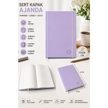 Artlantis Kaliteli Tarihsiz Ajanda Not Defteri 17X24CM 1 Adet Lizz Ofs Lastili Kapak 190 Sert Kapak Ciltli 168 Yaprak Çizgili