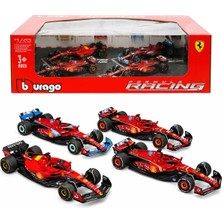 Bburago 1:43 Ferrari Formula 1 Racing Die Cast 4’lü Model Araba Seti