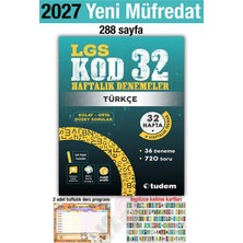 Tudem 8. Sınıf 2027 Lgs Kod 32 Haftalık Denemeler Türkçe Alıştırma Soru Test Tekrar