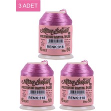 Kuzgun Ticaret 3 Adet Altınbaşak Oya ve Dantel Ipi 20 gr - Royaleks - No: 318