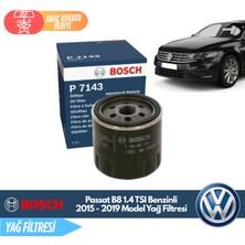 Bosch Volkswagen Passat B8 1.4 Tsı Benzinli 2015 - 2019 Model Yağ Filtresi
