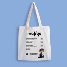Designedfy Manga Album Receipt Baskılı Bez Çanta