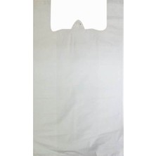 Kuzgun Ticaret Beyaz Atlet Poşet Küçük Boy 25X45 cm Takriben 110 Adet 1 kg