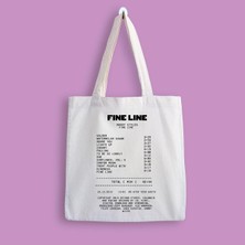 Designedfy Harry Styles Fine Line Album Receipt Baskılı Bez Çanta
