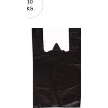 Kuzgun Ticaret Siyah Atlet Poşet Mini Boy 20X34 cm Takriben 2.350 Adet 10 kg