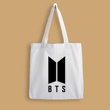 Designedfy Bts Logo Baskılı Bez Çanta