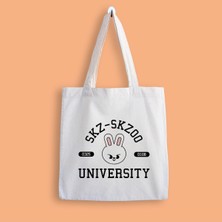 Designedfy Stray Kids 1 Baskılı Bez Çanta