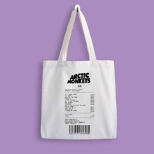 Designedfy Arctic Monkeys Album Receipt Baskılı Bez Çanta