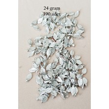 Kuzgun Ticaret Oya Abiye Bileklik Kolye Pleksi Metalik Plastik Pul Gümüş Renk 24 Gram 390 Adet - BNC574