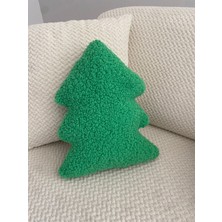 Suvolta Store Teddy Christmas Ağaç Yastık Yeşil