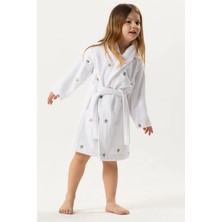 Motif Tekstil Mini Chêne Çocuk Bornozu Pamuklu Nakışlı - 7-8 Yaş