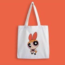 Designedfy Powerpuff Girls Blossom Baskılı Bez Çanta