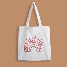 Designedfy F*ck The Patriarchy Baskılı Bez Çanta
