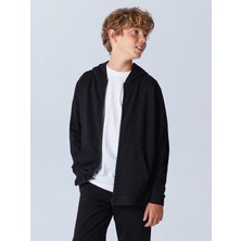 Lc Waikiki Yeni Sezon Kapüşonlu Erkek Çocuk Fermuarlı Sweatshirt