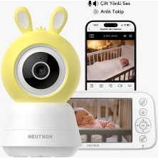 Neutron NTL-BC-04WBM Monitörlü Bebek Kamerası, Ebeveyn Ekranlı ve Ninni Özellikli Bebek Kamerası
