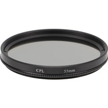 1001 55MM Cpl Polarize Filtre – Dairesel (Circular) Polarizasyon | Yansıma Azaltıcı | Metal Çerçev