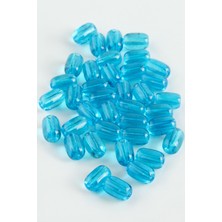 Zero Land Kmrsfres 6x8 mm Oval Cam Boncuk 1 kg Mavi