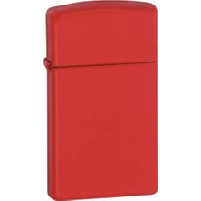 Happy Trend Zippo 2.001.350 Çakmak Slim Classic Slim, Mat, Kırmızı