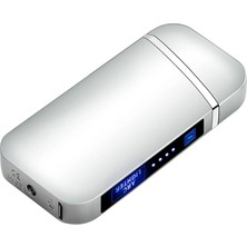 Happy Trend Valkyrie Şarjlı Gazsız Dokunmatik USB Çakmak Plazma Gümüş