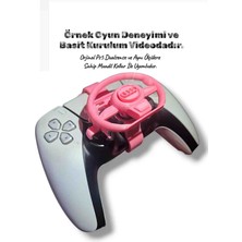 Salıncak Ps5 Dualsense Uyumlu Mini Direksiyon Audı (Pembe) Metal Rulmanlı
