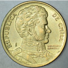 Banknoting Şili 10 Peso 1999.