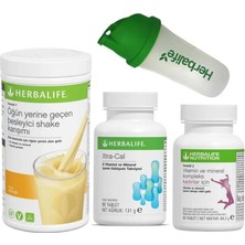 Herbalife Kilo Aldırıcı Set2- Bir Muzlu Shake, Bir Extra-Cal Kalsiyum Tablet ve Bir Kadın Vitamin Tableti