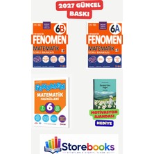 Fenomen Yayıncılık 6.sınıf Matematik A-B Soru Bankası ve Matematik Fasikül Seti ( 7 Fasikül ) Ahşap Poster Hediyeli Maarif Model 2027