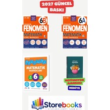 Fenomen Yayıncılık 6.sınıf Matematik A-B Soru Bankası ve Matematik Fasikül Seti ( 7 Fasikül ) Ahşap Poster Hediyeli Maarif Model 2027