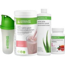 Herbalife Başlangıç Seti 1 Ad. Ahududu Shake 1 Ad. Aloevera 1 Ad. Ahududu Çay 50 gr 1 Ad. Shaker