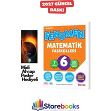 Fenomen Yayıncılık 6.sınıf Matematik Fasikül Seti ( 7 Fasikül ) Ahşap Poster Hediyeli Maarif Model 2027