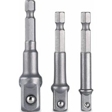Uslucan Alışveriş Hex Plus Lokma Adaptörü 3 Parça Set 1/4-3/8-1/2 mm DMX4712