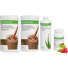 Herbalife Set 2 Adet Çikolata Shake 1 Adet Aloevera 1 Adet Ahududu Çay 50 Gr.