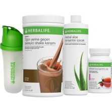 Herbalife Başlangıç Seti 1 Ad. Çikolata Shake 1 Ad. Aloevera 1 Ad. Ahududu Çay 50 gr 1 Ad. Shaker