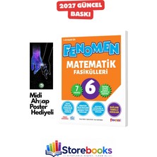 Fenomen Yayıncılık 6.sınıf Matematik Fasikül Seti ( 7 Fasikül ) Ahşap Poster Hediyeli Maarif Model 2027