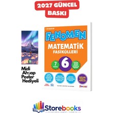 Fenomen Yayıncılık 6.sınıf Matematik Fasikül Seti ( 7 Fasikül ) Ahşap Poster Hediyeli Maarif Model 2027