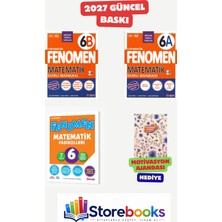 Fenomen Yayıncılık 6.sınıf Matematik A-B Soru Bankası ve Matematik Fasikül Seti ( 7 Fasikül ) Ahşap Poster Hediyeli Maarif Model 2027