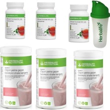 Herbalife Ahududu Shake 3 Adet Limon Çay 3 Adet ve Shaker