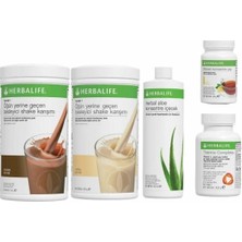 Herbalife Mega Paket 2 Shake 50 gr Limonlu Çay Aloevera Thermo Complete Kilo Verme Seti