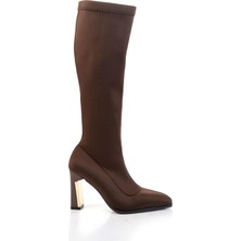 Bambi Kahve  Kadın Çizme K03565090517