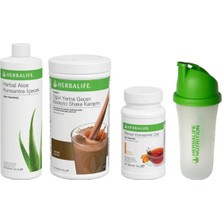 Herbalife Başlangıç Seti-7 1 Çikolatalı Shake + Şeftali 50GR Çay + Aloe Konsantre Içecek + Shaker