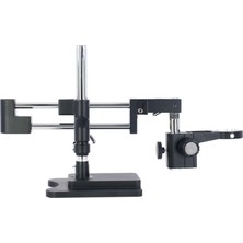 EUAS Szm Mikroskop Standı Çift Kollu Hareketli Bom Stand- Siyah (Ø76MM Tutucu / 380MM Sütun)