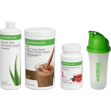 Herbalife Başlangıç Seti - 8 1 Çikolatalı Shake + Ahududu 50 gr Çay + Aloe Içecek + Shaker TSI0156